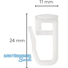 LEHA Liftgleiter Karniese Kopf eckig Kunststoff weiß LEHA Liftgleiter Karniese Kopf eckig Kunststoff weiß