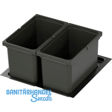 VS ENVI Free Plus Abfalltrennsystem KB 600/H�he 256 mm 2 x 16 L Lava