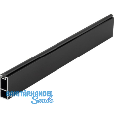 Schrankrohr Ninos 3000 mm auf Ma�, Aluminium schwarz matt