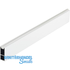 Schrankrohr Ninos 3000 mm auf Ma�, Aluminium wei� matt