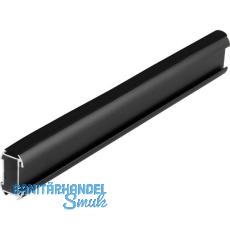 Schrankrohr Niobe 3000 mm auf Ma�, Aluminium schwarz matt