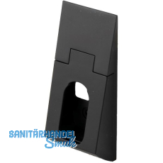 Schrankrohrlager Niobe, Zamak schwarz matt lackiert