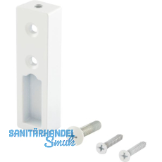 Schrankrohrlager - Endst�ck Ninos, Zamak wei� matt lackiert