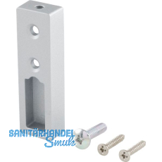 Schrankrohrlager - Endst�ck Ninos, Zamak silber lackiert