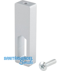 Schrankrohrlager - Mitteltr�ger Ninos, Aluminium silber lackiert