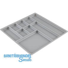 Einsatzschale 277 x 277 x 17 mm, Kunststoff grau