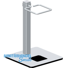 Schirmst�nder 0911 mit Schirmring H�he 405 mm, Edelstahl/Stahl