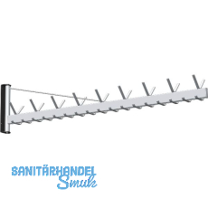 RONTEC Schwenkgarderobe 8254 1500 mm Aluminium natur eloxiert