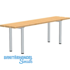 RONTEC Sitzbank freistehend 1500 mm Alu natur eloxiert