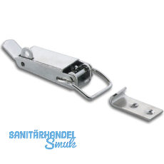 Kistenverschluss absperrbar 102x23, Stahl vernickelt Kistenverschluss absperrbar 102x23, Stahl vernickelt