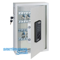 ROTTNER Schl�sselschrank KEYTRONIC 48, 450 x 300 x 110 mm, hellgrau