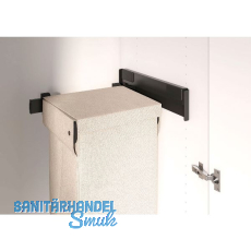 CONERO Wäscheauszug Basic schwarz mit Wäschesack graubeige CONERO Wäscheauszug Basic schwarz mit Wäschesack graubeige