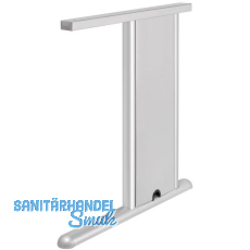 Tischgestell C 3000 Seitenteil V1 rechts Tiefe 750 mm RAL 9006