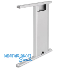 Tischgestell C 3000 Seitenteil V1 links Tiefe 750 mm RAL 9006