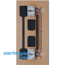 PLANO Top "Mega" Ausrichtbeschlag Alu schwarz, Fl�gelh�he 2375-2650 mm