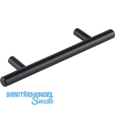 Griff Elara ø 12 mm, LA 160 mm, Breite 224 mm, Edelstahl schwarz matt Griff Elara ø 12 mm, LA 160 mm, Breite 224 mm, Edelstahl schwarz matt