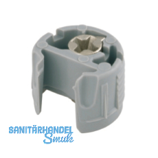 Einbohrteil PK2, Tablarst�rke 25 mm, Bohr � 18 mm, mit Exzenter, Kunststoff grau