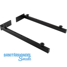 Wandkonsole Schwerlast, Tiefe 450 mm, Stahl schwarz