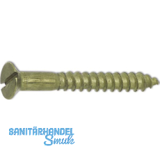 DIN97 4.0 x 35 Messing blank Holzschraube Senkkopf mit Schlitz