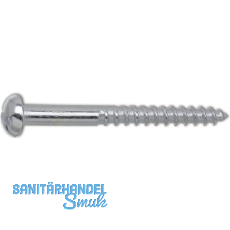 DIN96 3.5 x 40 verzinkt Holzschraube Halbrundkopf mit Schlitz