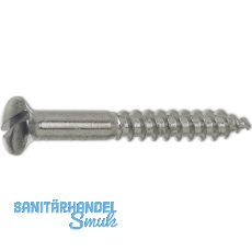 DIN95 4.5 x 20 Messing verchromt Holzschraube Linsensenkkopf mit Schlitz DIN95 4.5 x 20 Messing verchromt Holzschraube Linsensenkkopf mit Schlitz