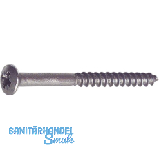 DIN7995 3.0 x 35 Pozidriv 1 Edelstahl A2 Holzschraube Linsensenkkopf