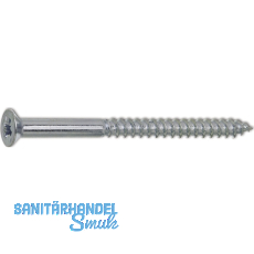 DIN7997 5.0x 50 Pozidriv 2 Edelstahl A2 Holzschraube Senkkopf