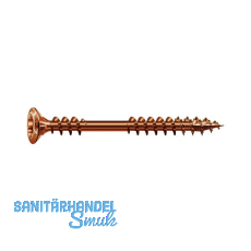 SPAX Fassadenschraube Linsensenkkopf 4.5x 60 TX20 mit Fixiergewinde A2 antik