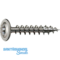 SPAX Holzbauschraube Tellerkopf 6.0x 60 VG Torx 30 Edelstahl A2 mit Bewertung SPAX Holzbauschraube Tellerkopf 6.0x 60 VG Torx 30 Edelstahl A2 mit Bewertung