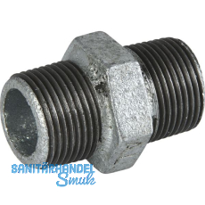 Doppelnippel Fig.280 EN 10242 3/4' verzinkt Doppelnippel Fig.280 EN 10242 3/4' verzinkt