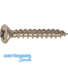 Spanplattenschraube Linsensenkkopf 4.0x 50 Vollgewinde Pozidriv 2 vermessingt Spanplattenschraube Linsensenkkopf 4.0x 50 Vollgewinde Pozidriv 2 vermessingt