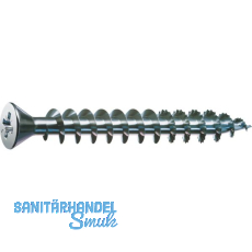 SPAX kleiner Senkkopf 4.0x 30 Vollgewinde Pozidriv 2 Kopf � 7mm Wirox-Silber