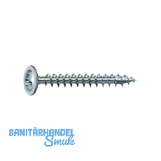 SPAX R�ckwandschraube mit Linse 3.5x 20 Vollgewinde Pozidriv 2 Wirox-Silber