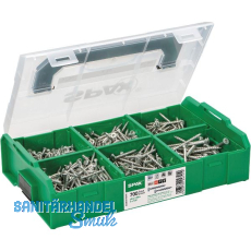 SPAX SNK Montagekoffer / L-BOXX Mini , T-STAR plus, Wirox-Silber ( 703 Stk )