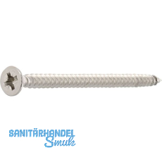 Spanplattenschraube Senkkopf 6.0x 35 Vollgewinde Pozidriv 3 Edelstahl A2