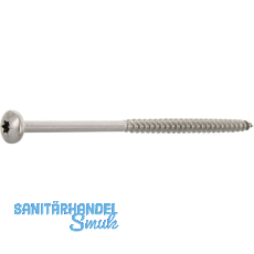 Spanplattenschraube Halbrundkopf 6.0x120 Teilgewinde Torx 25 Edelstahl A2