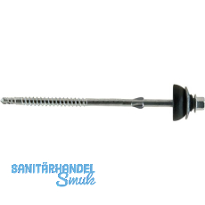 Eternitschraube 6,5x130 duplexbeschichtet mit Bohrspitze & Regenhut