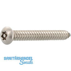 Sicherheitsschraube LKO 5.5x63 Blechschraube TX27 und PIN - Edelstahl A2