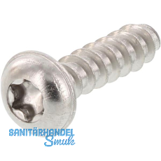 Thermoplastschraube Halbrundkopf mit Flansch 4.0x20 TX20 - Edelstahl A2