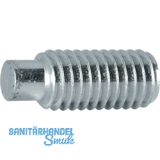 ISO4028 45H M12x 40 verzinkt Gewindestift mit Zapfen Innensechskant (DIN915)