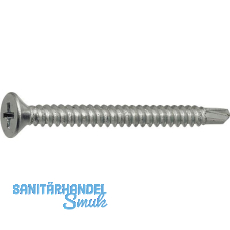 DIN7504O 3.5x 32 Phillips-KS verzinkt Senkkopf-Bohrschraube ~ISO15482