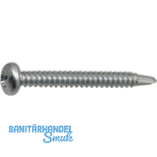 DIN7504N 6.3x 16 Phillips-KS verzinkt Linsen-Bohrschraube ~ISO15481