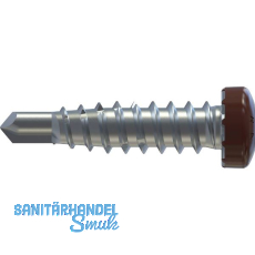 REISSER RP-r-LK-X REFABO Kantteilschraube 4.8x 20 Bimetall A2 - RAL8012