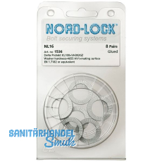 NORD-LOCK Keilsicherungsscheiben NL16 zinklamellenbeschichtet, - Blister SB- 8 NORD-LOCK Keilsicherungsscheiben NL16 zinklamellenbeschichtet, - Blister SB- 8
