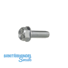 DIN7500DE (D) M 8x30 verzinkt gewindefurchende 6kt-Schraube mit Bund