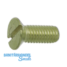 ~ISO2009 M 5x 50 Messing blank Senkschraube mit Schlitz (DIN963A)