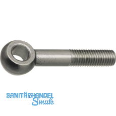 DIN444 LB 4.6 M12x 50 blank Augenschraube mit Gewinde bis Kopf