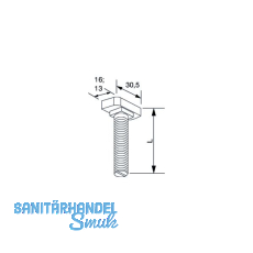 Hammerkopfschraube Typ 38/17 A4 M8x25 Hammerkopfschraube Typ 38/17 A4 M8x25