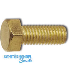 DIN933 M12x 20 Messing blank Sechskantschraube ohne Schaft DIN933 M12x 20 Messing blank Sechskantschraube ohne Schaft