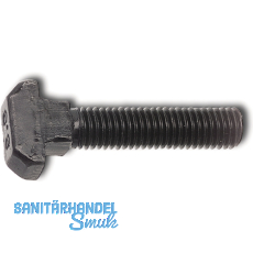 DIN186B 8.8 M 6x 20 blank Hammerschraube mit Vierkant und langem Gewinde